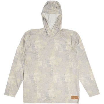 Simms Tech Hoody Artist Series Sweatshirt, Windy Lunar Grey