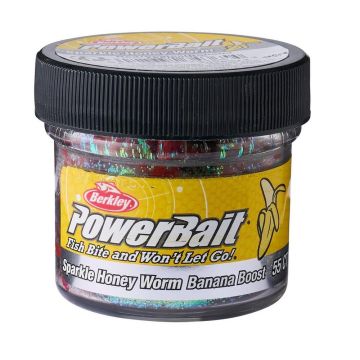 Berkley PowerBait Honey Worms, Red, 55pcs/box