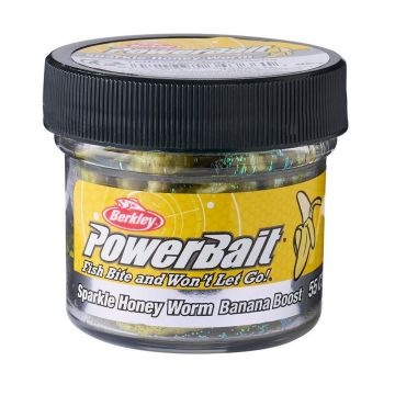 Berkley PowerBait Honey Worms, Yellow, 55pcs/box