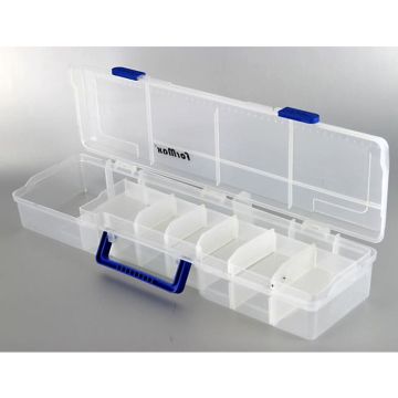 Formax Plastic Box, 50x15x8.2cm, Color White/Clear