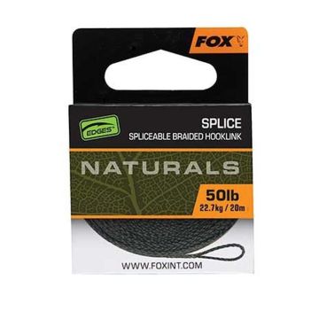 Fir Textil Fox Edges Naturals Splice Hooklength, 50lbs, 20m