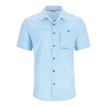 Simms Challenger Short Sleeve Shirt, Steel Blue Color