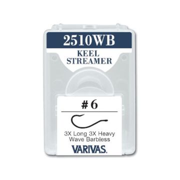 Carlige Varivas Fly Kell Streamer 2510WB Fara Barbeta, 25buc/cutie