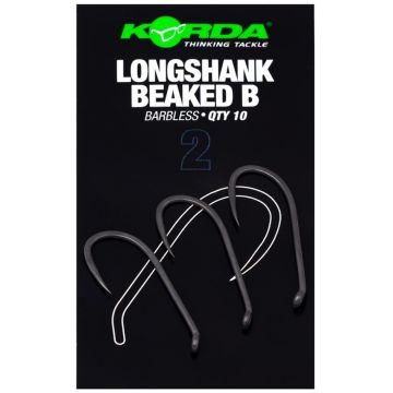 Carlige Korda Longshank Beaked, Barbless, 10buc/plic