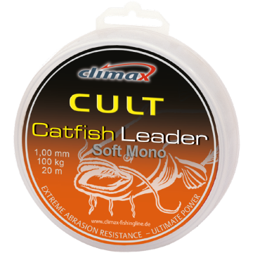 Climax Cult Soft Mono Monofilament Catfish Leader, 50m