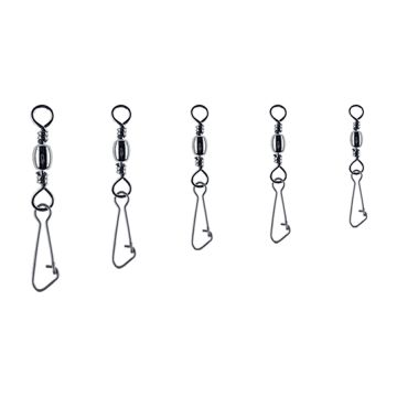 Agrafa cu Vartej Jaxon Barrel Swivel with Snap Safety, 100bucset