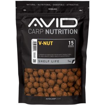 Boilies Avid Carp V-Nut Boilies, 1kg