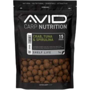 Boilies Avid Carp Crab Tuna & Spirulina Boilies, 2.5kg