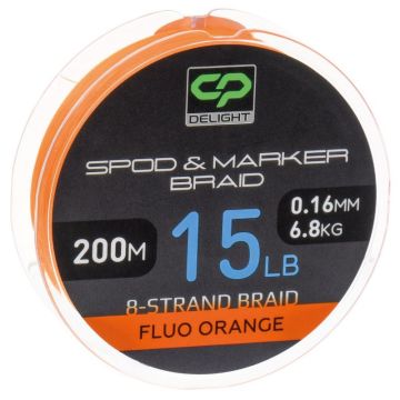 Fir Textil Carp Pro Diamond Spod & Marker Braid X8, Fluo Orange, 200m