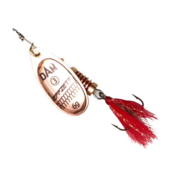 DAM Effzett Standard Spinner Spoon, Copper, No.1, 3g