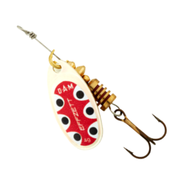 DAM Effzett Standard Spinner, Silver Black Dot, No.1, 3g