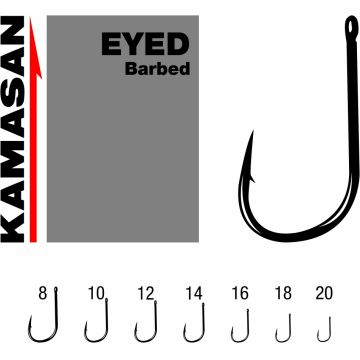 Kamasan Animal Hooks with Eye, 10pcs/pack