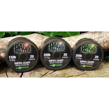 Fir Textil Korda Dark Matter Super-Heavy Braid Hooklink, 20m