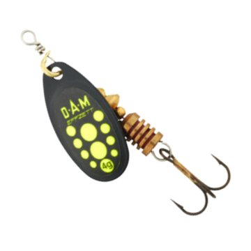 DAM Effzett Standard Spinner, Black Yellow, No.1, 3g