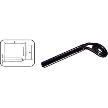 Inele de Varf Jaxon SiC SL, Black, 5mm, 5bucplic