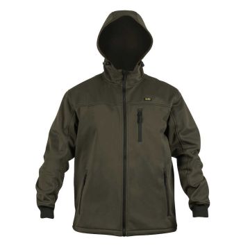 Jacheta Avid Carp Thermite Soft Shell Hoodie, Kaki