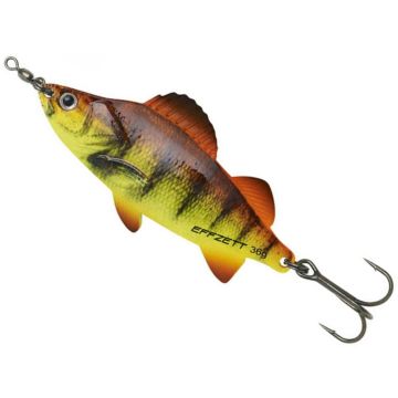Lingurita Oscilanta DAM Effzett Perch Spoon, Orange Perch UV, 9cm, 36g