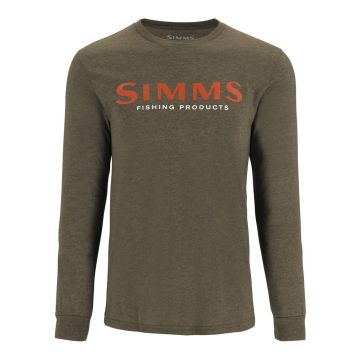 Bluza Simms LS T | Simms Logo, Loden Heather