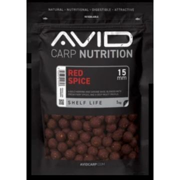 Boilies Avid Carp Red Spice Boilies, 1kg