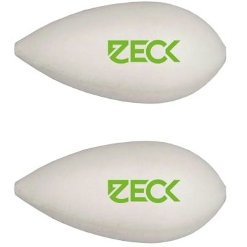 Zeck Leader Floats, White, 2pcs/pack