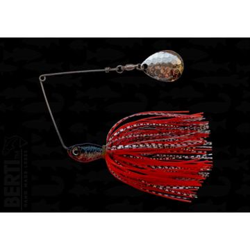 Bertilure Spinnerbait Colorado Deep Cup 11gr Silicone Skirt White/Black-Red