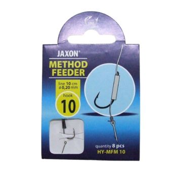 Carlige Legate Jaxon Method Feeder FM, 10cm, 8buc/plic