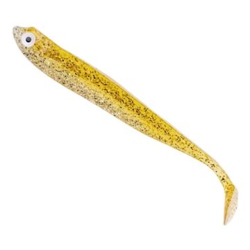 Shad Zeck Zander Gummi, Goldglitter, 9cm, 3pcs/pack