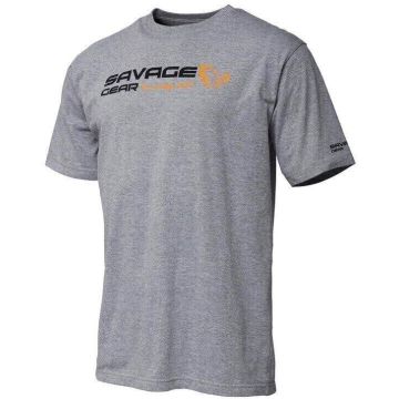 Savage Gear Signature T-Shirt, Grey Melange