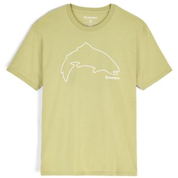 Simms Trout Outline T-Shirt, Tent Green