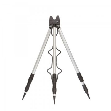 Tripod Telescopic Hakuyo cu Suport pentru Lansete, Aluminiu, 60cm - 123cm