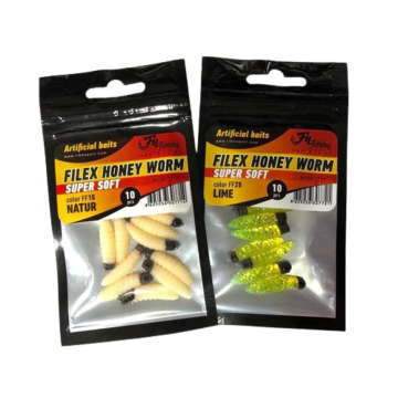 Artificial Worms Filfishing Filex Honey Worm, 2.5cm, 10pcs/bag