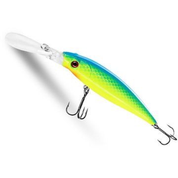 Vobler Delphin Wobby Jerk-DP, Suspending, Rainbo, 9cm, 12.50g