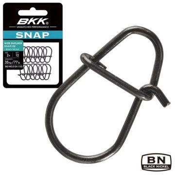Agrafa Rapida BKK Wide Duolock Snap-52 Black Nichel, 12buc/plic