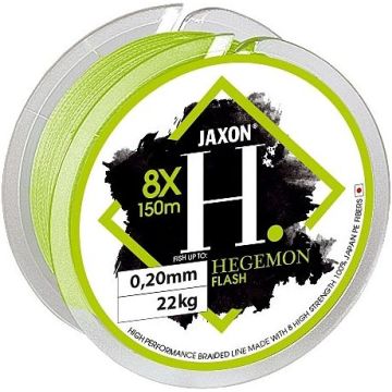 Jaxon Hegemon Flash Braided Line, Bright Green, 150m