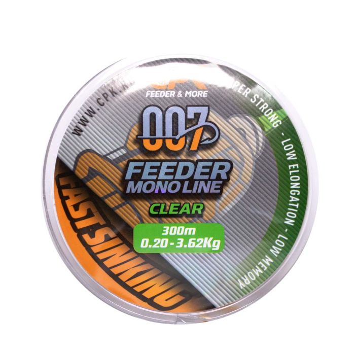 Fir Monofilament CPK Feeder Monoline, Clear, 300m 2