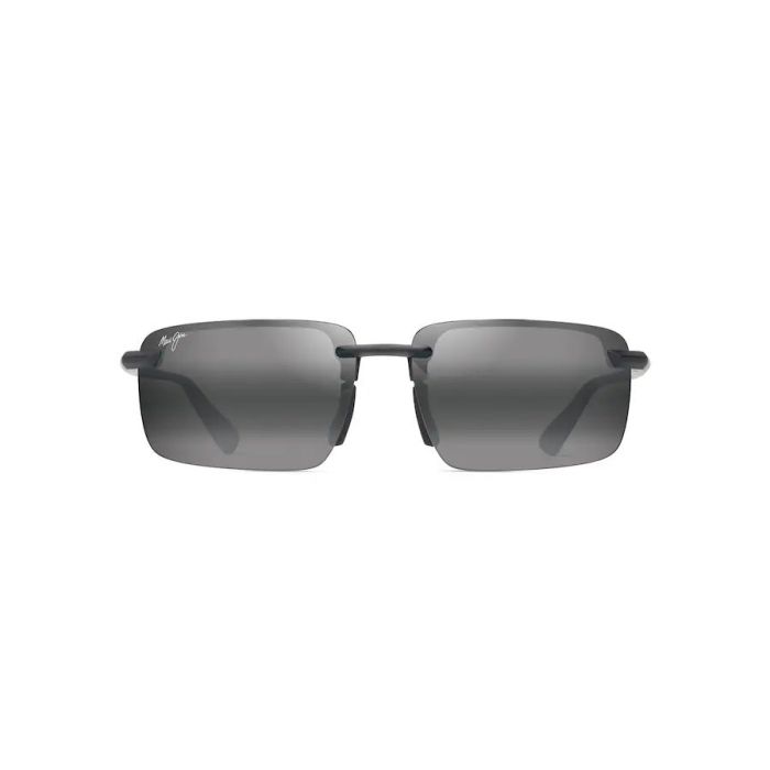 Maui Jim Laulima Asian Fit Polarized Sunglasses, Neutral Grey, Matte Black 2