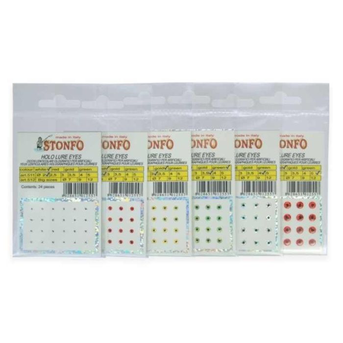 Soft Lure Eyes Stonfo Fluo Lure Eyes Granadi, 12buc/sachet 2