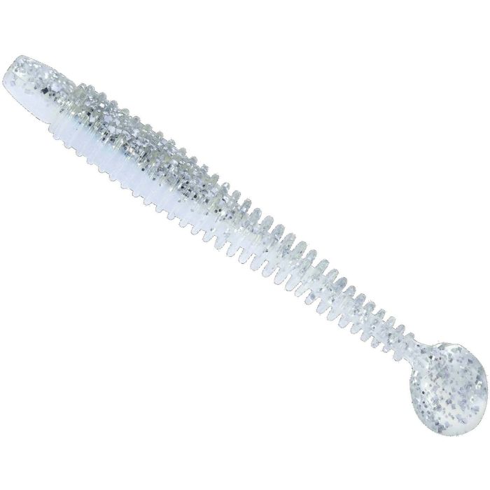 Shad Lunker City Swimmin' Ribster 4”, 132 Ice Shad, 10cm, 10pcs/blister