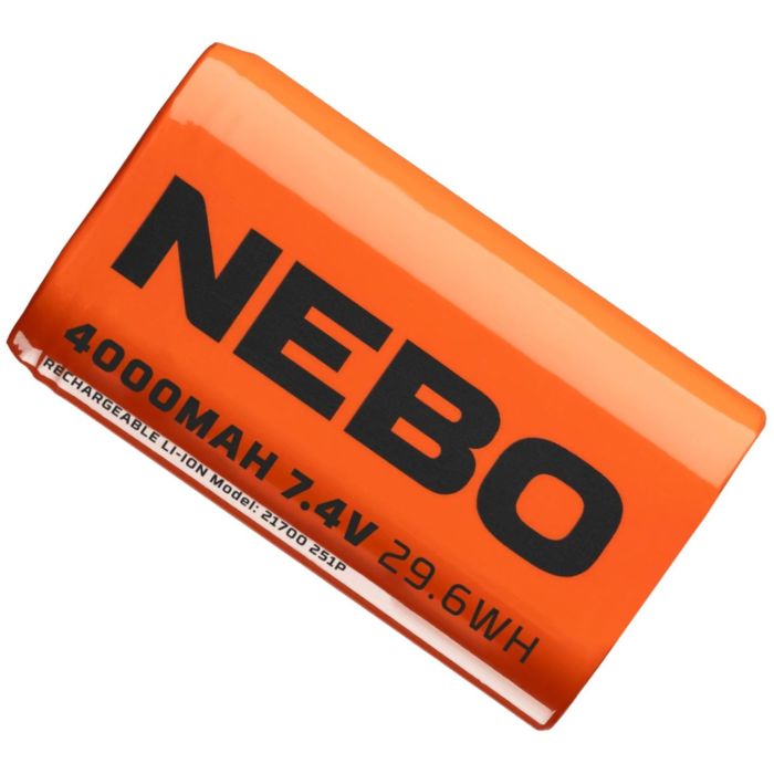 NEBO 2x21700 Rechargeable Battery, 4000mAh