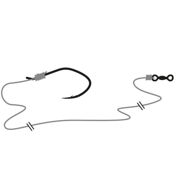 Montura pentru Somn Jaxon Live Bait Single Hook, 2 buc/blister 2