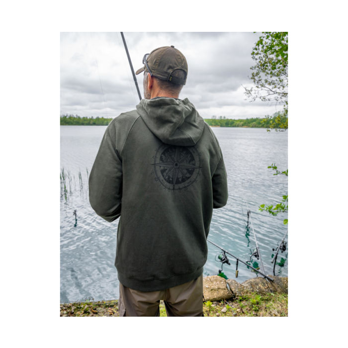 Hanorac Avid Carp Bearing Zip Hoodie Green 4