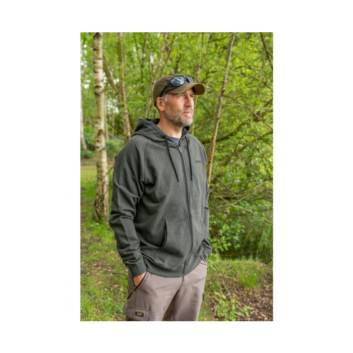 Hanorac Avid Carp Bearing Zip Hoodie Green 3