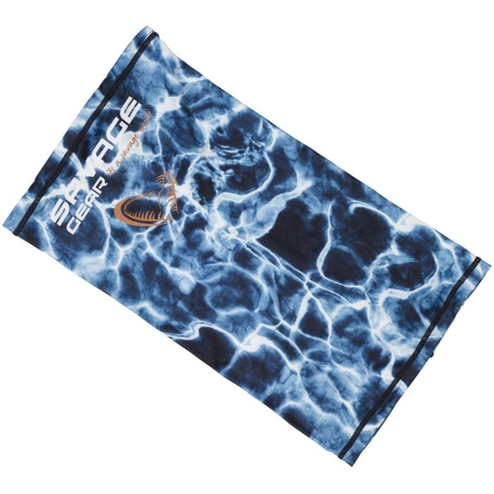 Bandana Buff Savage Gear Sunmask Marine UV One Size, Sea Blue