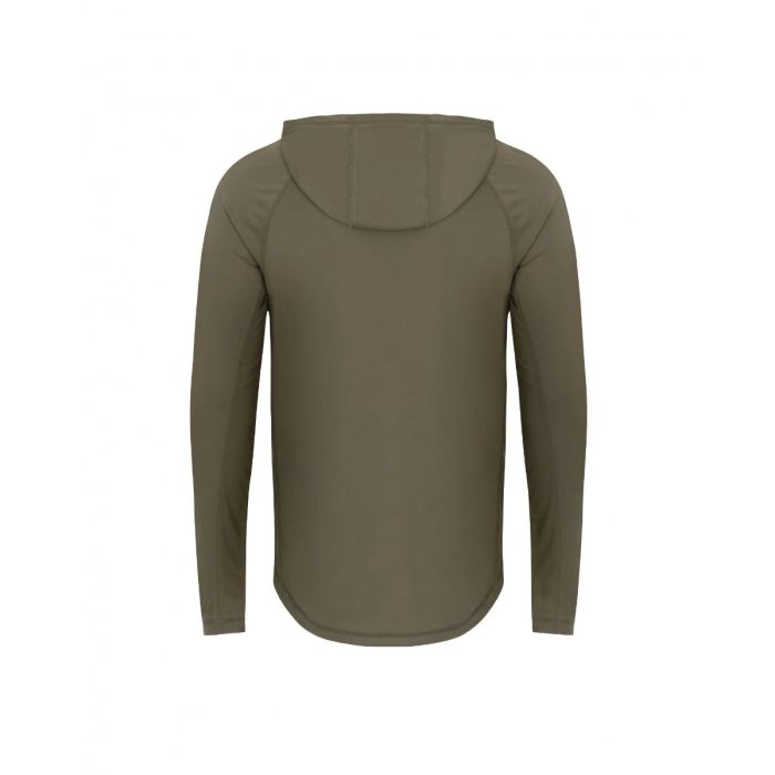Bluza Protectie Solara Korda UPF Hooded Top, Dark Khaki 2