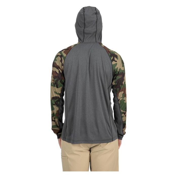 Bluza Simms Sflex Hoody Woodland Camo Carbon Heather 5