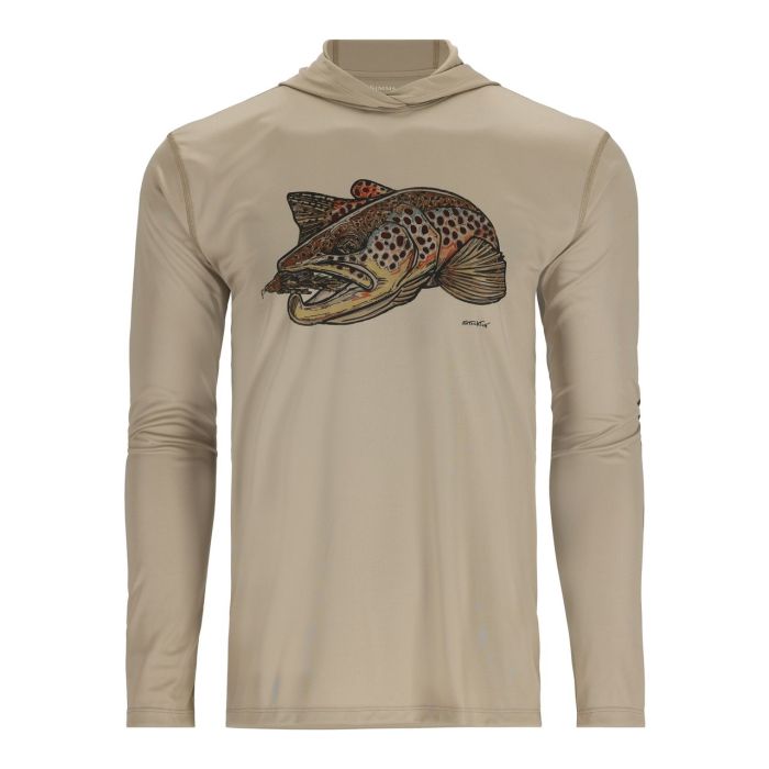 Bluza Simms Tech Hoody Artist Series StnBrown Trout