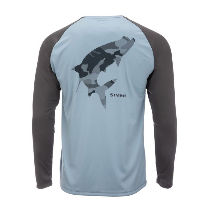 Bluza Simms Tech Tee Artist Series Tarpon Steel Blue 2