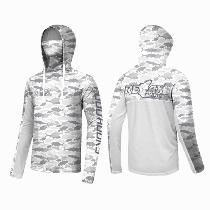 Bluza UV Relax Lures UPF 50+, Camo Fish