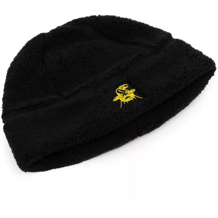 Caciula Black Cat Fleece Beanie Hat, Black 2