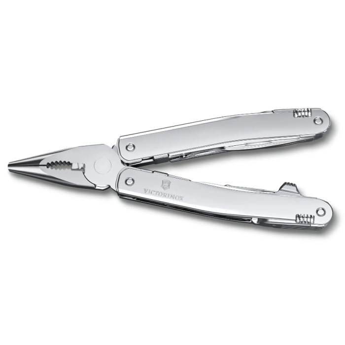 Briceag Multifunctional Victorinox Swiss Tool Spirit MX, 10.5cm, Silver + Teaca Curea Nylon 3